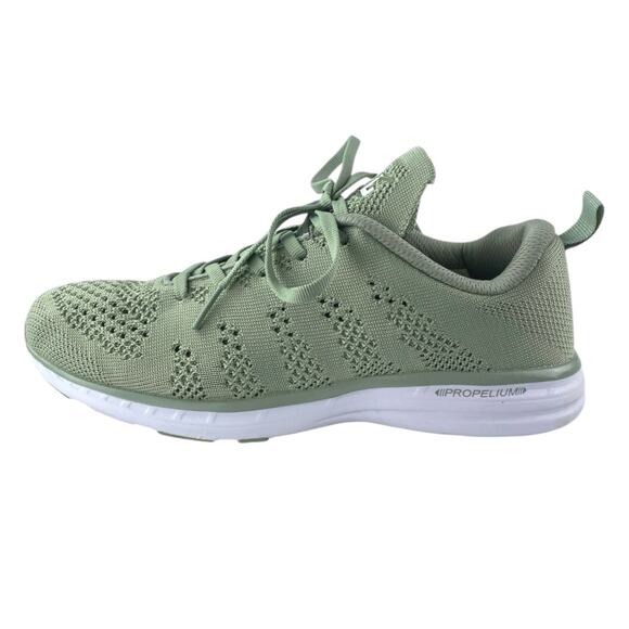 APL Athletic Propulsion Labs TechLoom Pro Green Low Top Running Sneakers Shoes 8 - Picture 1 of 5